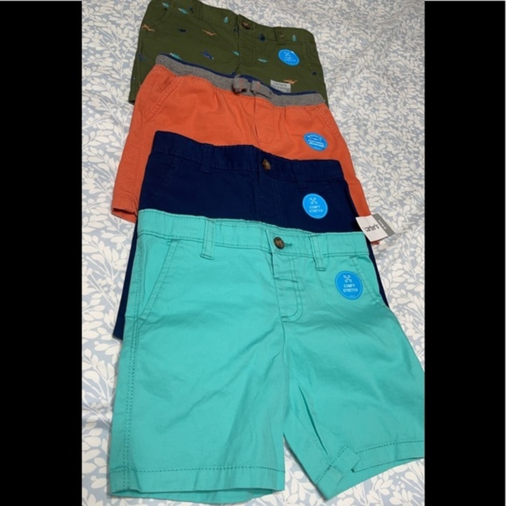 Set of 4 Carter’s shorts Size 24 Mos Comfy Strech